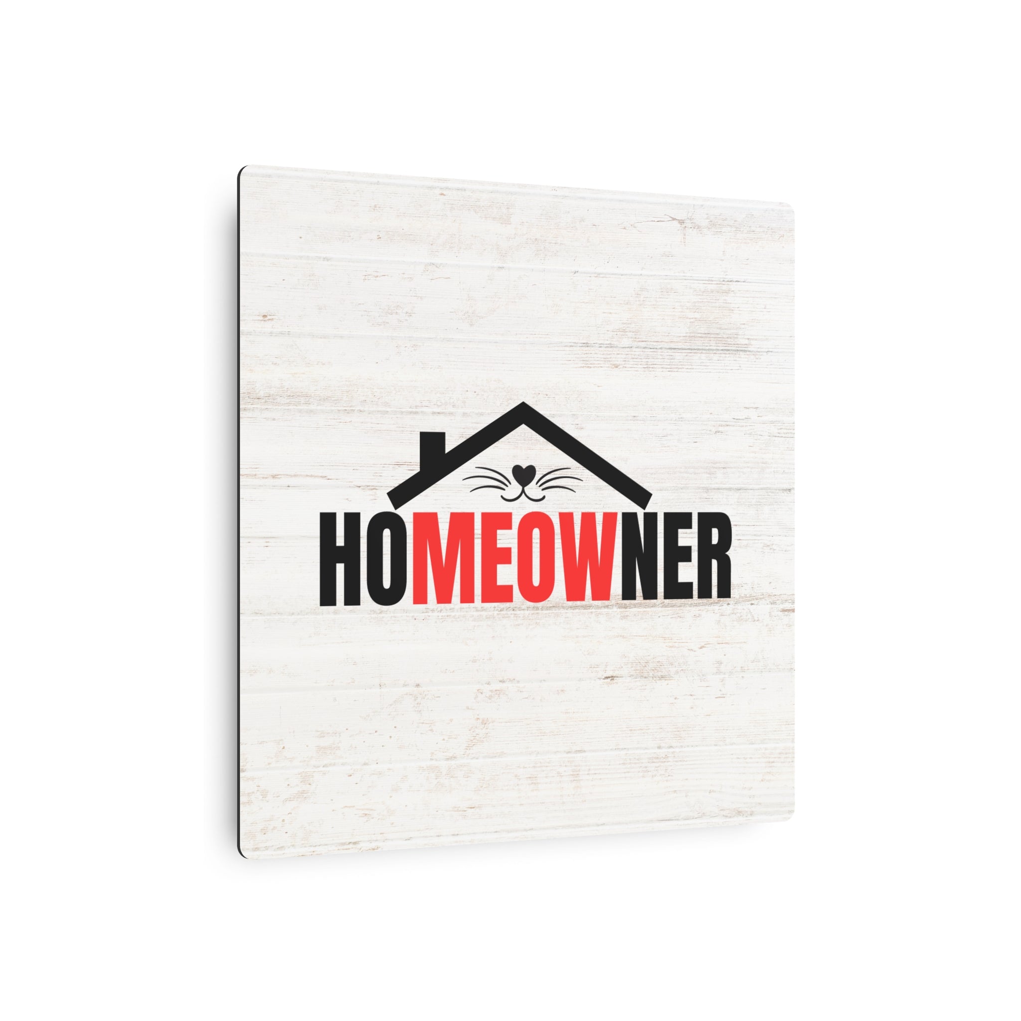 Charming Metal Art Sign for Cat Lovers - 