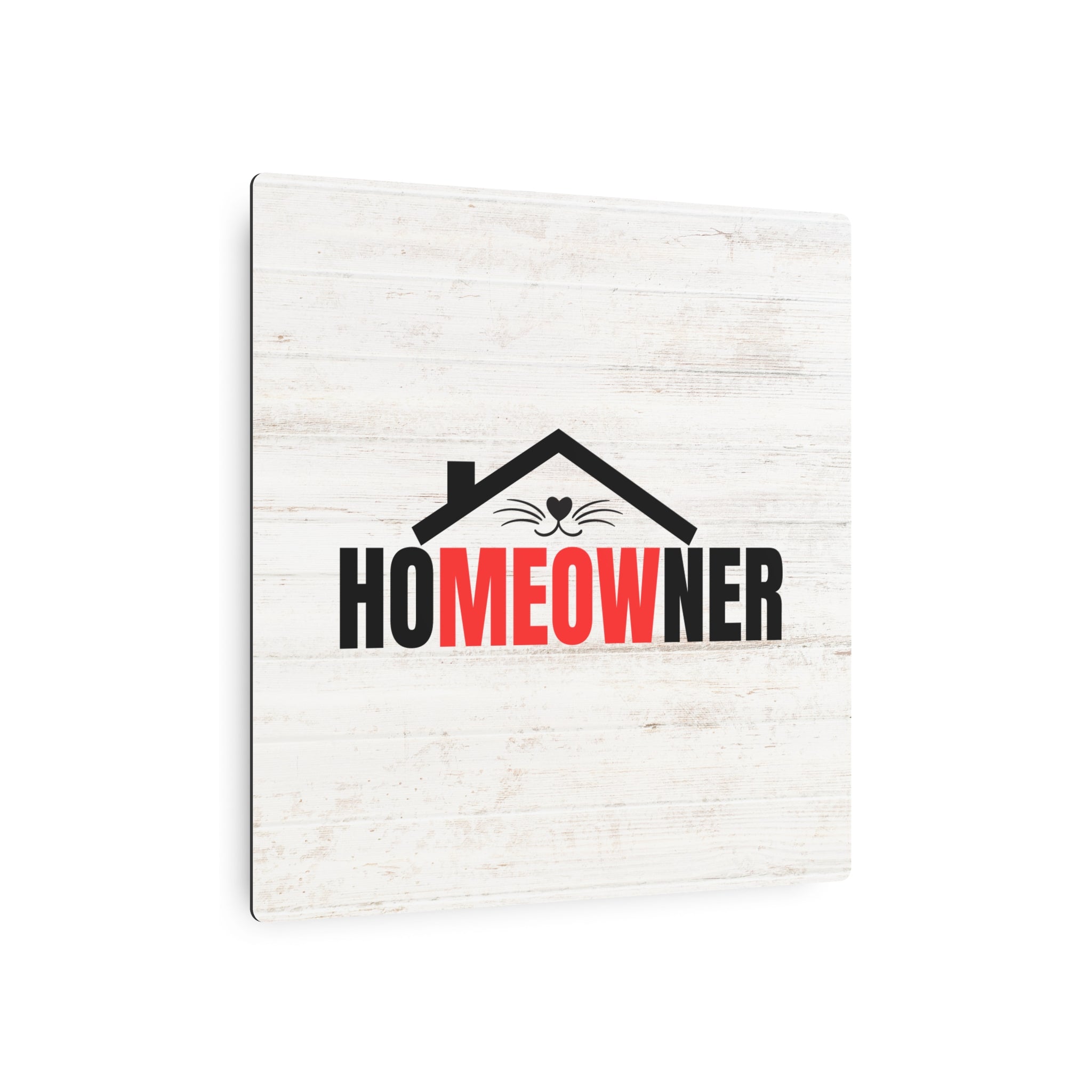 Charming Metal Art Sign for Cat Lovers - 