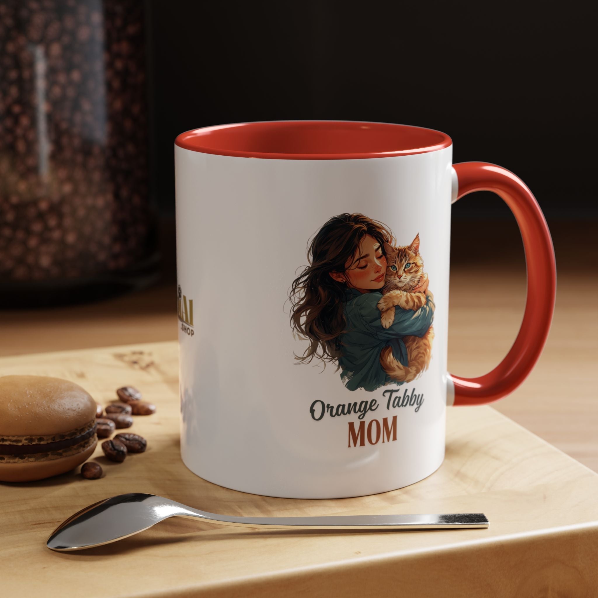 Charming Orange Tabby Mom Coffee Mug – Perfect Gift for Cat Lovers - Drinkware, Coffee Mugs - EpiAl's Shop