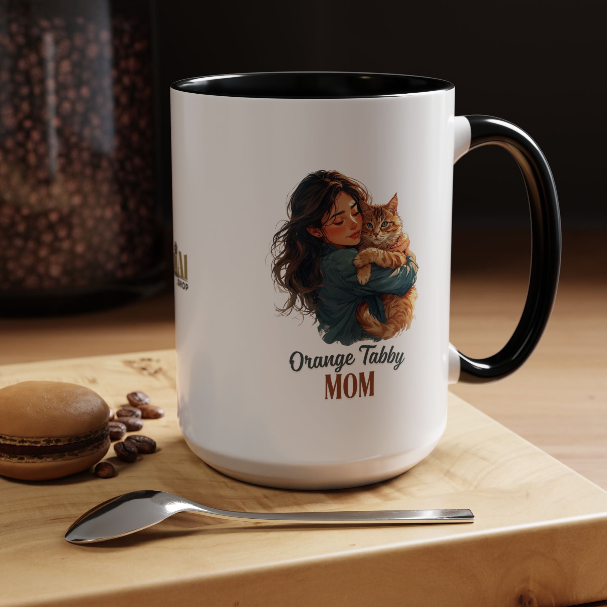 Charming Orange Tabby Mom Coffee Mug – Perfect Gift for Cat Lovers - Drinkware, Coffee Mugs - EpiAl's Shop