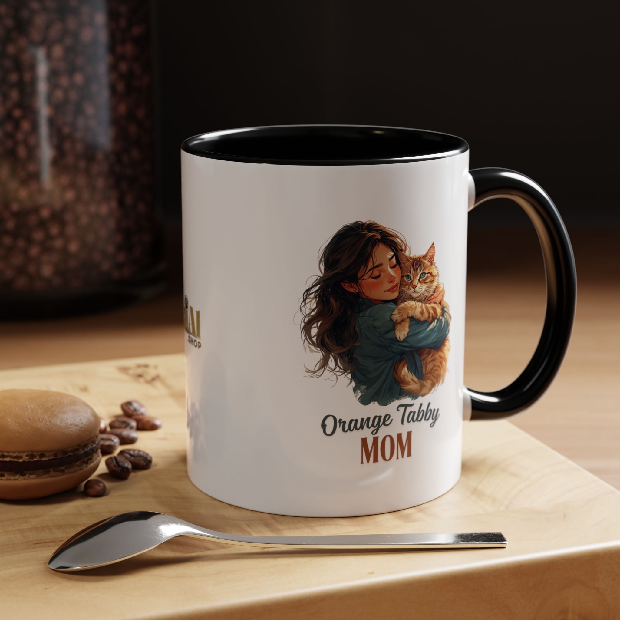 Charming Orange Tabby Mom Coffee Mug – Perfect Gift for Cat Lovers - Drinkware, Coffee Mugs - EpiAl's Shop