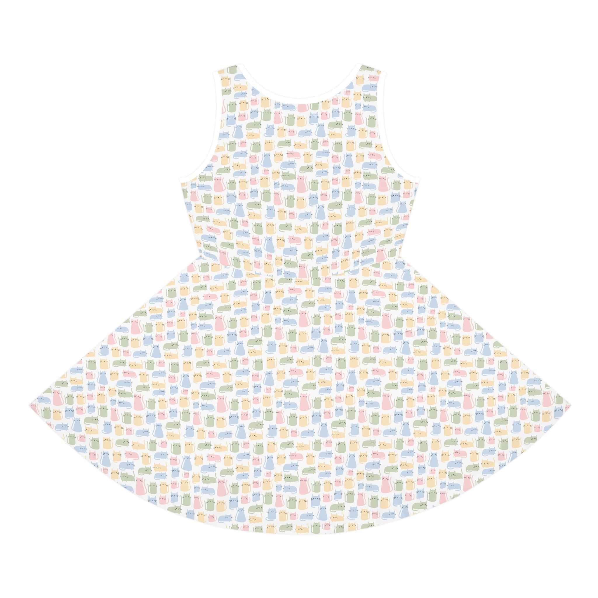 Cheeky Kitties Girls' Sleeveless Sundress - EpiAl's Shop