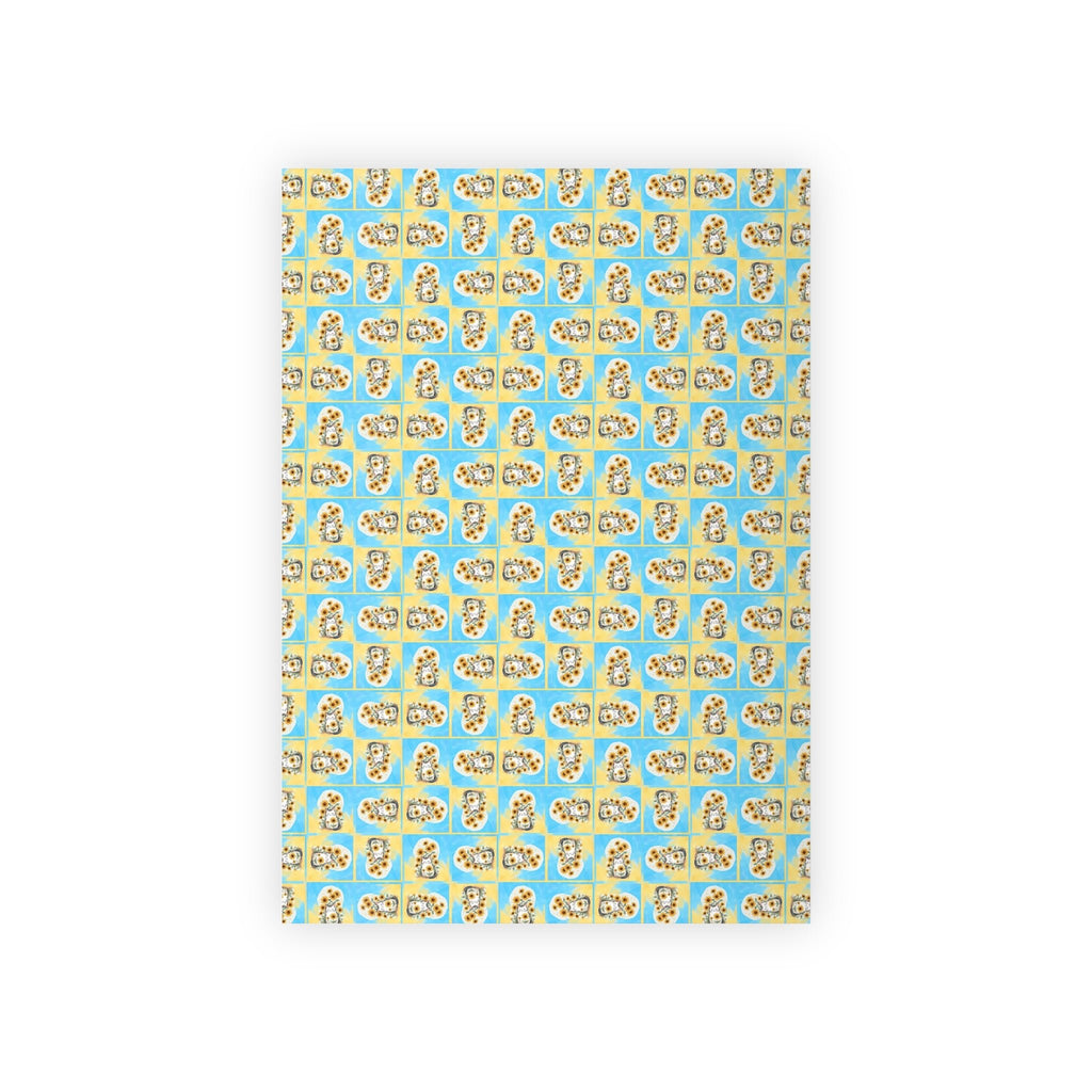 Cheerful Sunflower Kitty Gift Wrapping Paper Roll - Paper Products, Gift Wrapping Paper - EpiAl's Shop