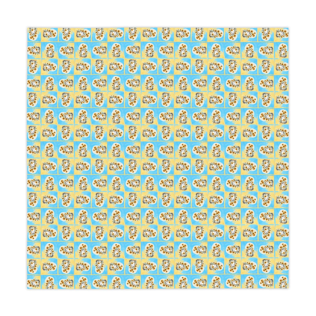 Cheerful Sunflower Kitty Tablecloth for Dining - Decor, Dining, Table Decor - EpiAl's Shop