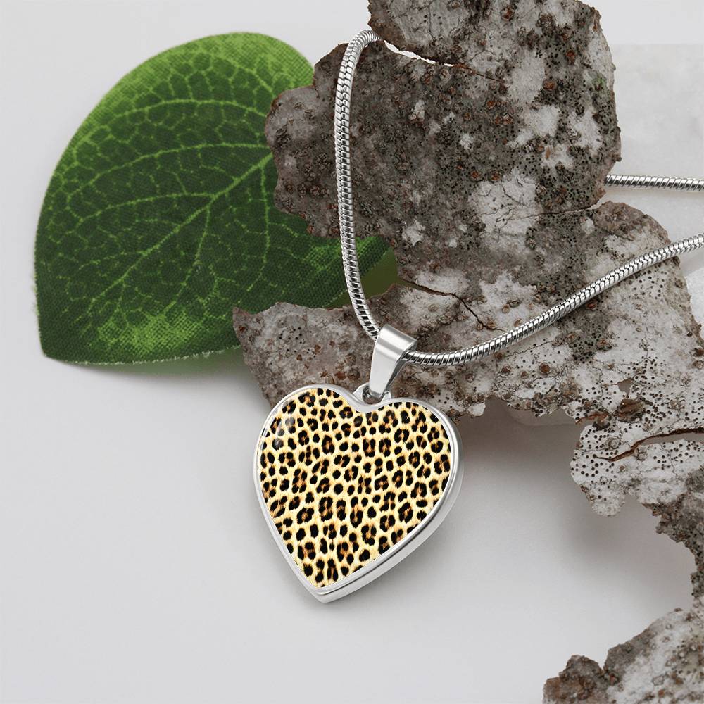 Cheetah Heart Necklace - Jewelry - Epileptic Al’s Shop