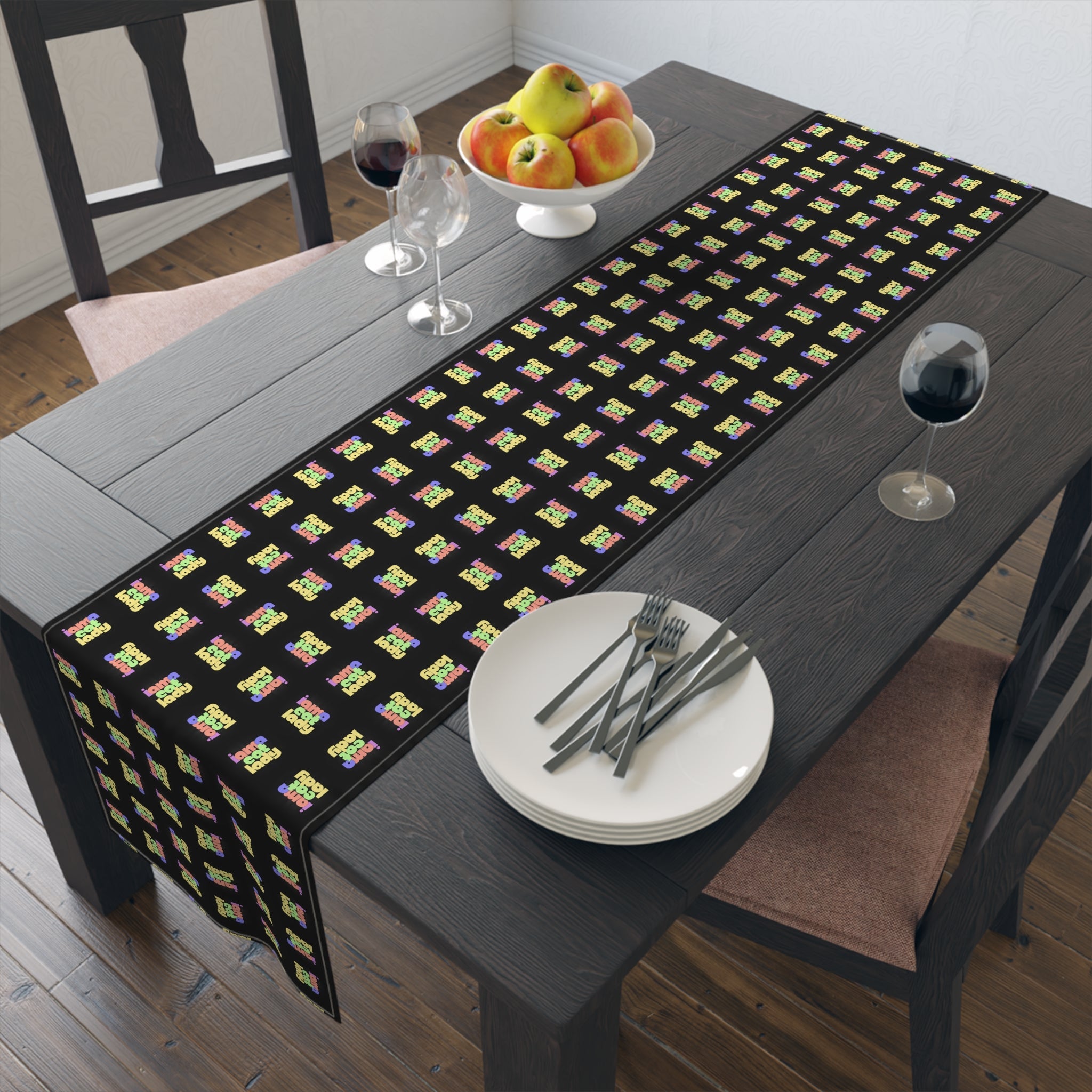 Chic Cat Lady Cotton Table Runner - Decor, Dining, Table Decor - EpiAl's Shop