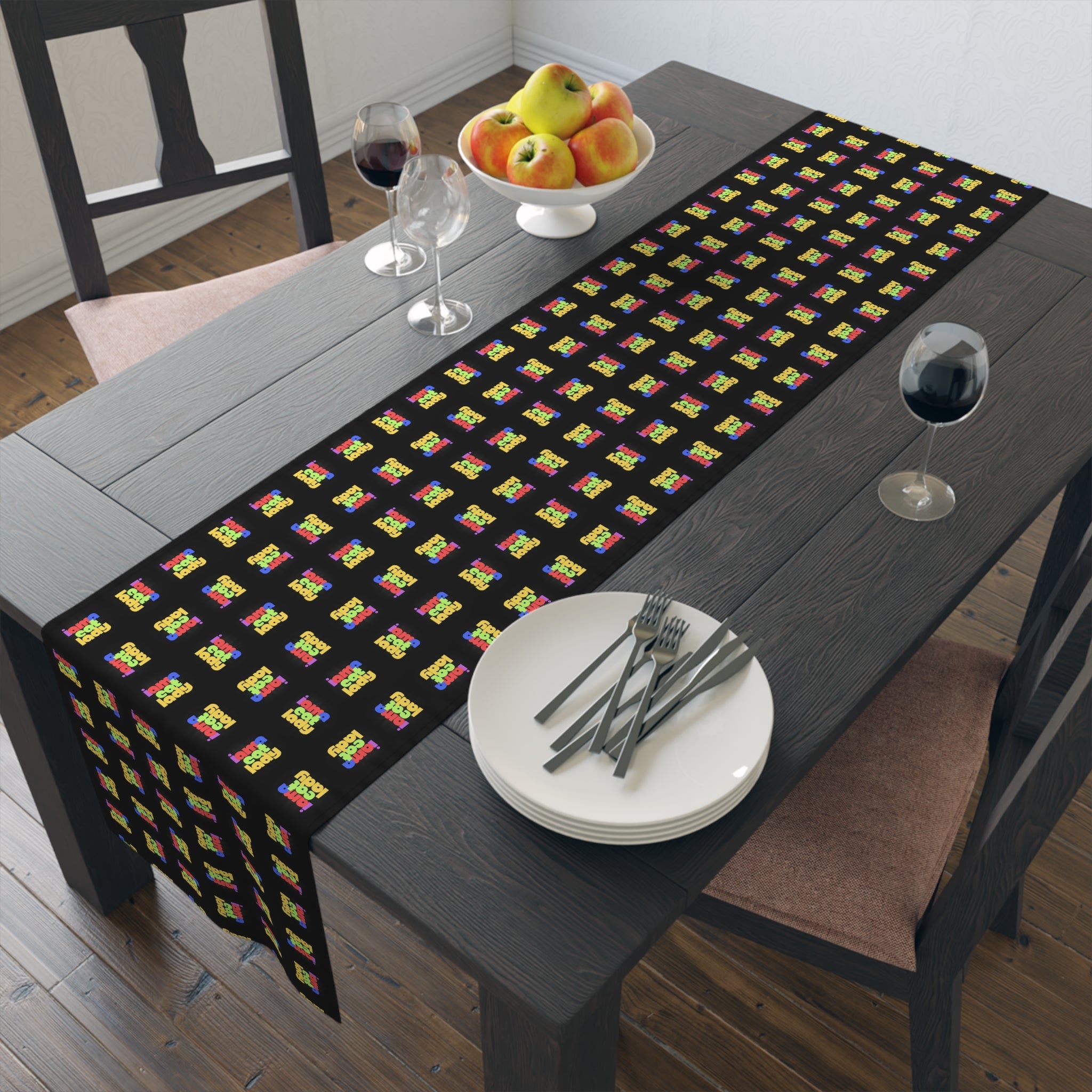 Chic Cat Lady Cotton Table Runner - Decor, Dining, Table Decor - EpiAl's Shop