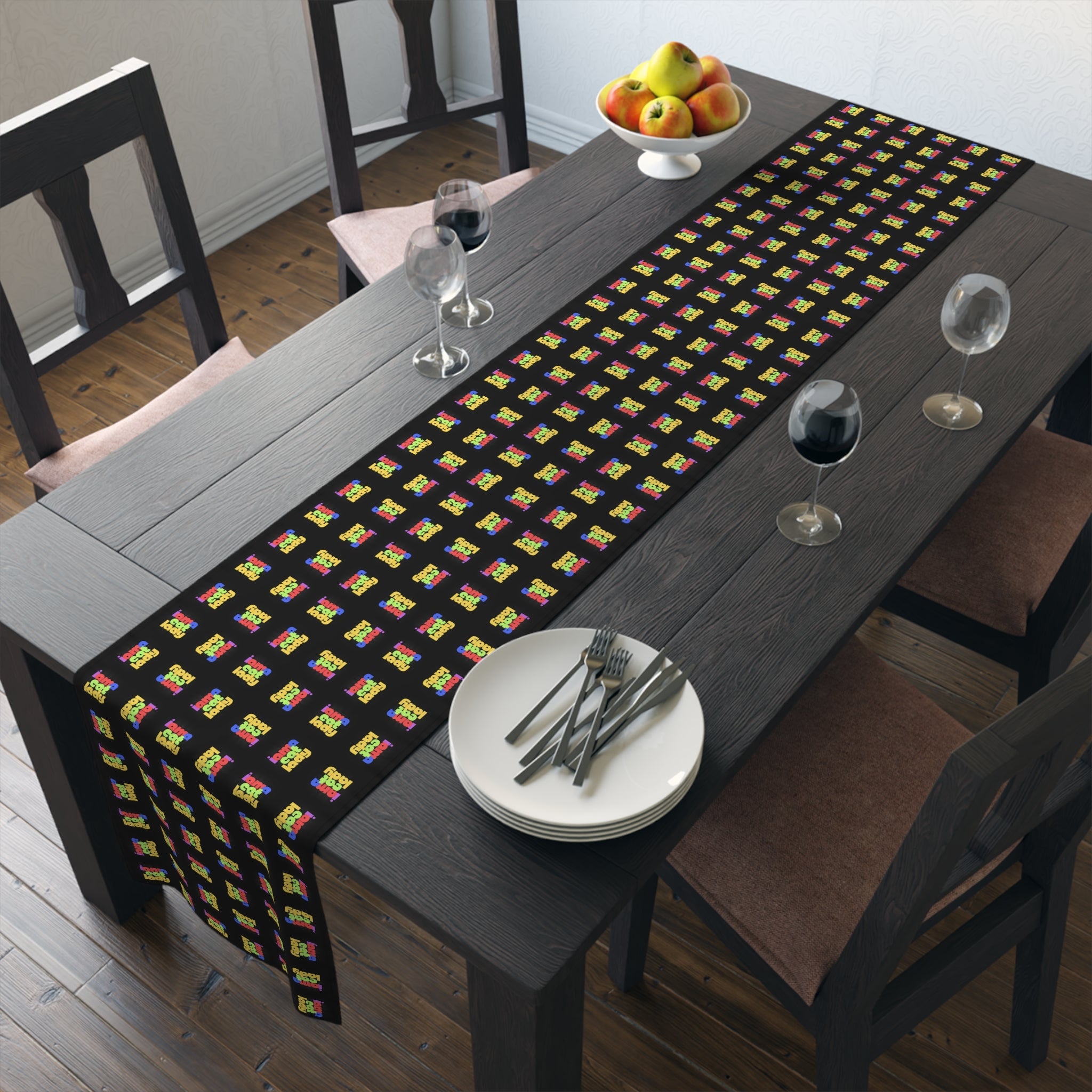 Chic Cat Lady Cotton Table Runner - Decor, Dining, Table Decor - EpiAl's Shop