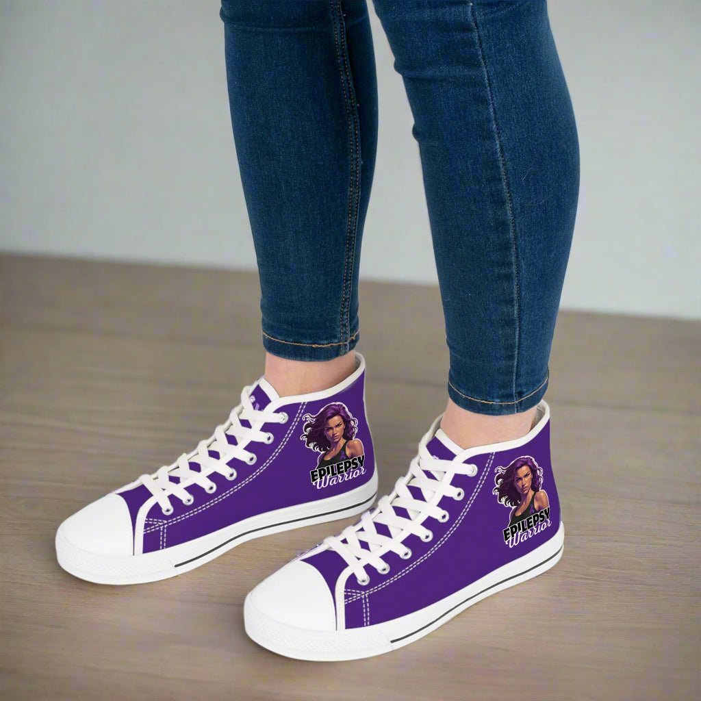 Chic Epilepsy Warrior Women's High Top Sneakers - Shoes & Sneakers - EpiAl's Shop