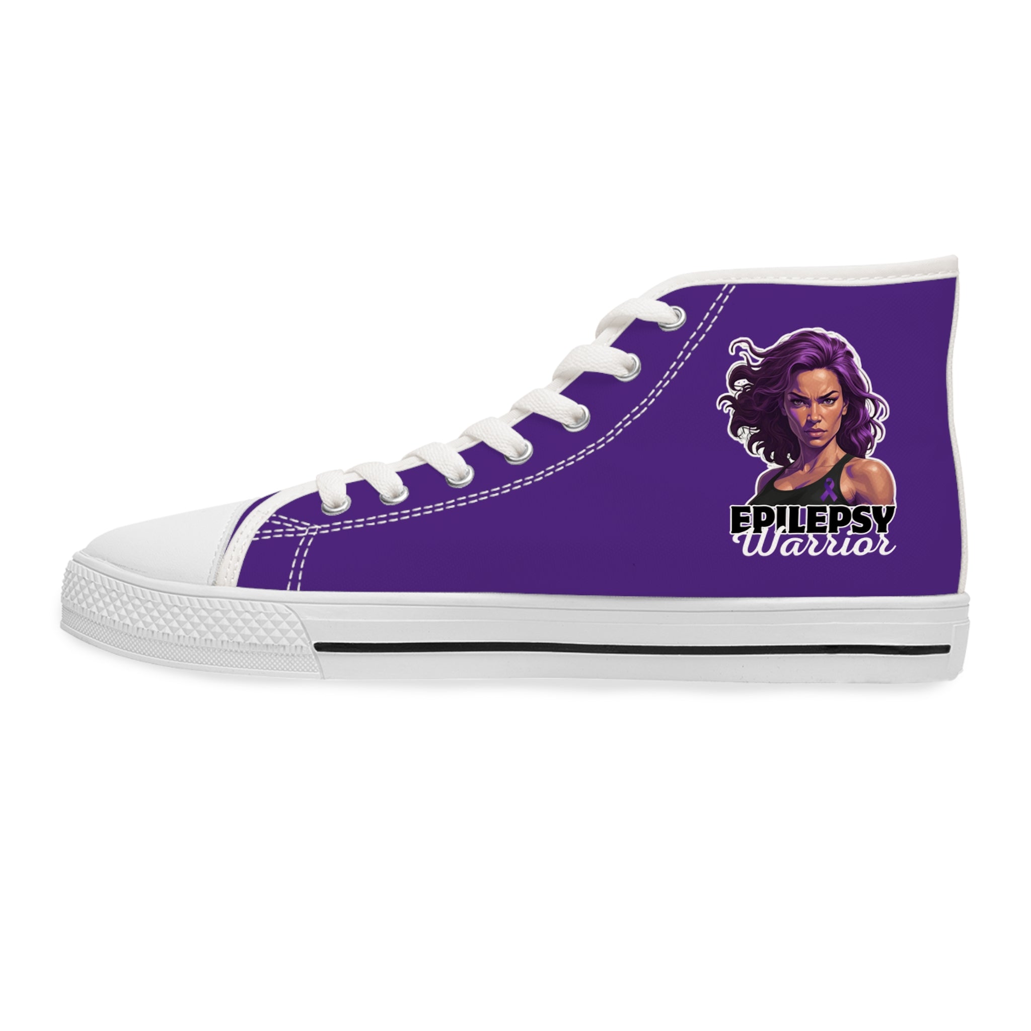 Chic Epilepsy Warrior Women's High Top Sneakers - Shoes & Sneakers - EpiAl's Shop