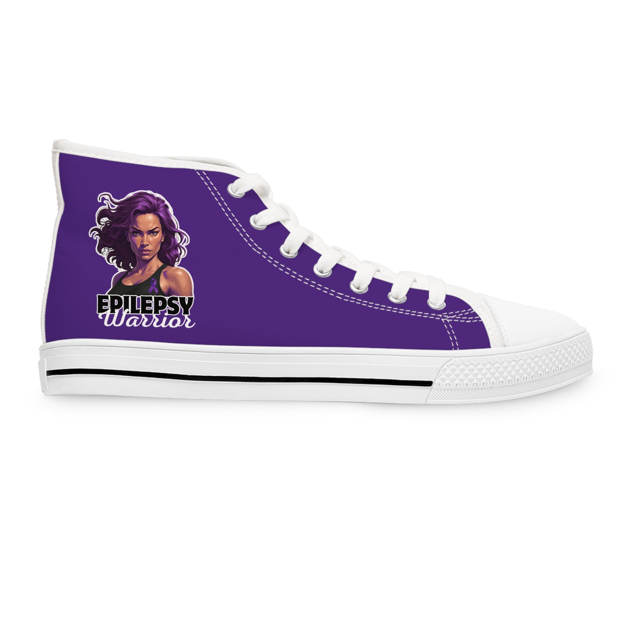 Chic Epilepsy Warrior Women's High Top Sneakers - Shoes & Sneakers - EpiAl's Shop