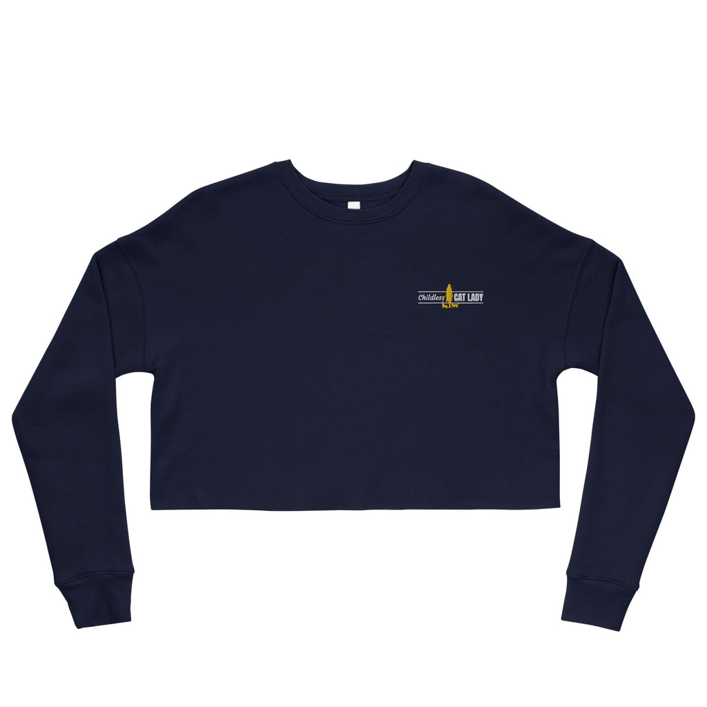 Childless Cat Lady Crop Sweatshirt - Sweatshirt - EpiAl's Shop