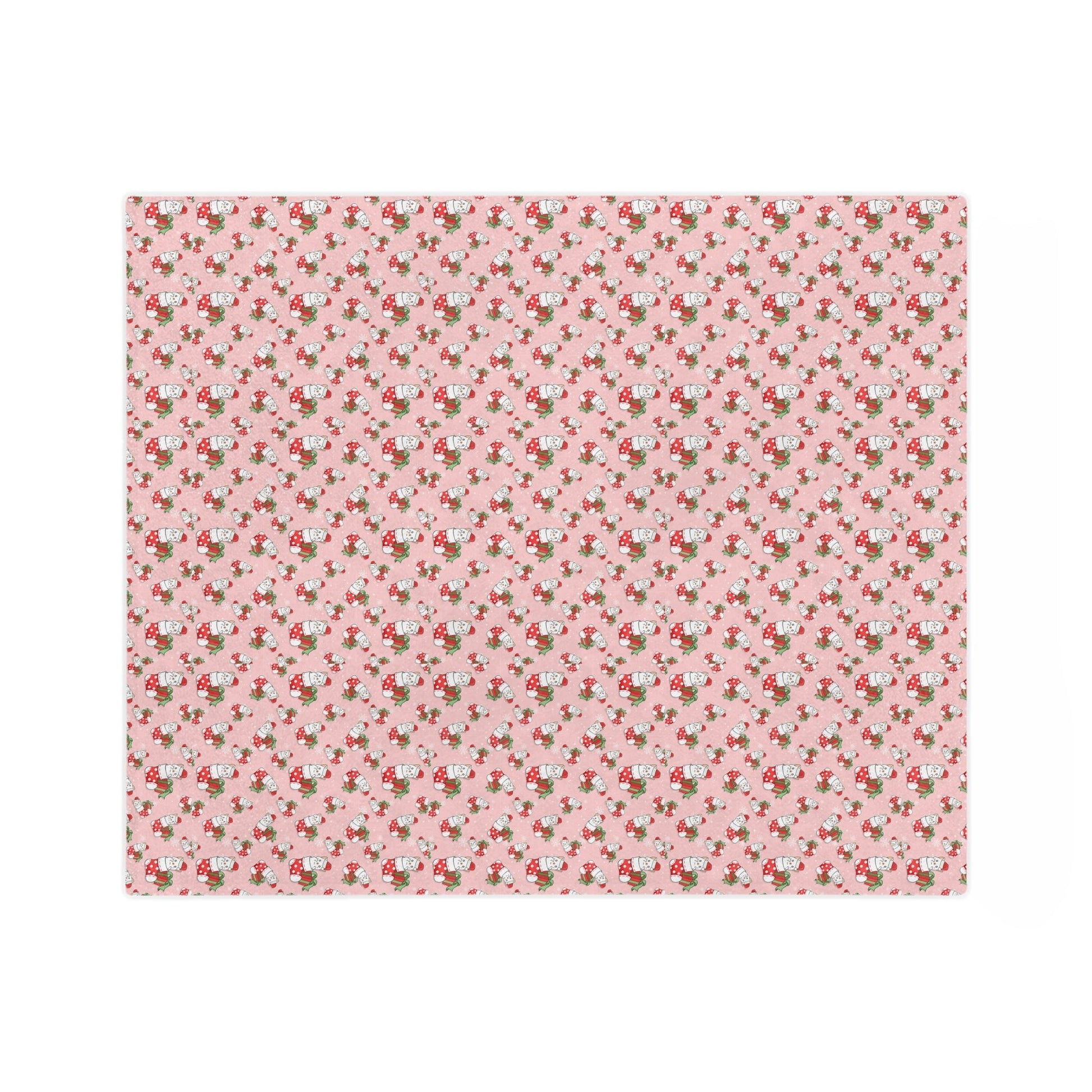 Christmas Stocking Kitty Velveteen Minky Blanket - Home Decor - Epileptic Al’s Shop