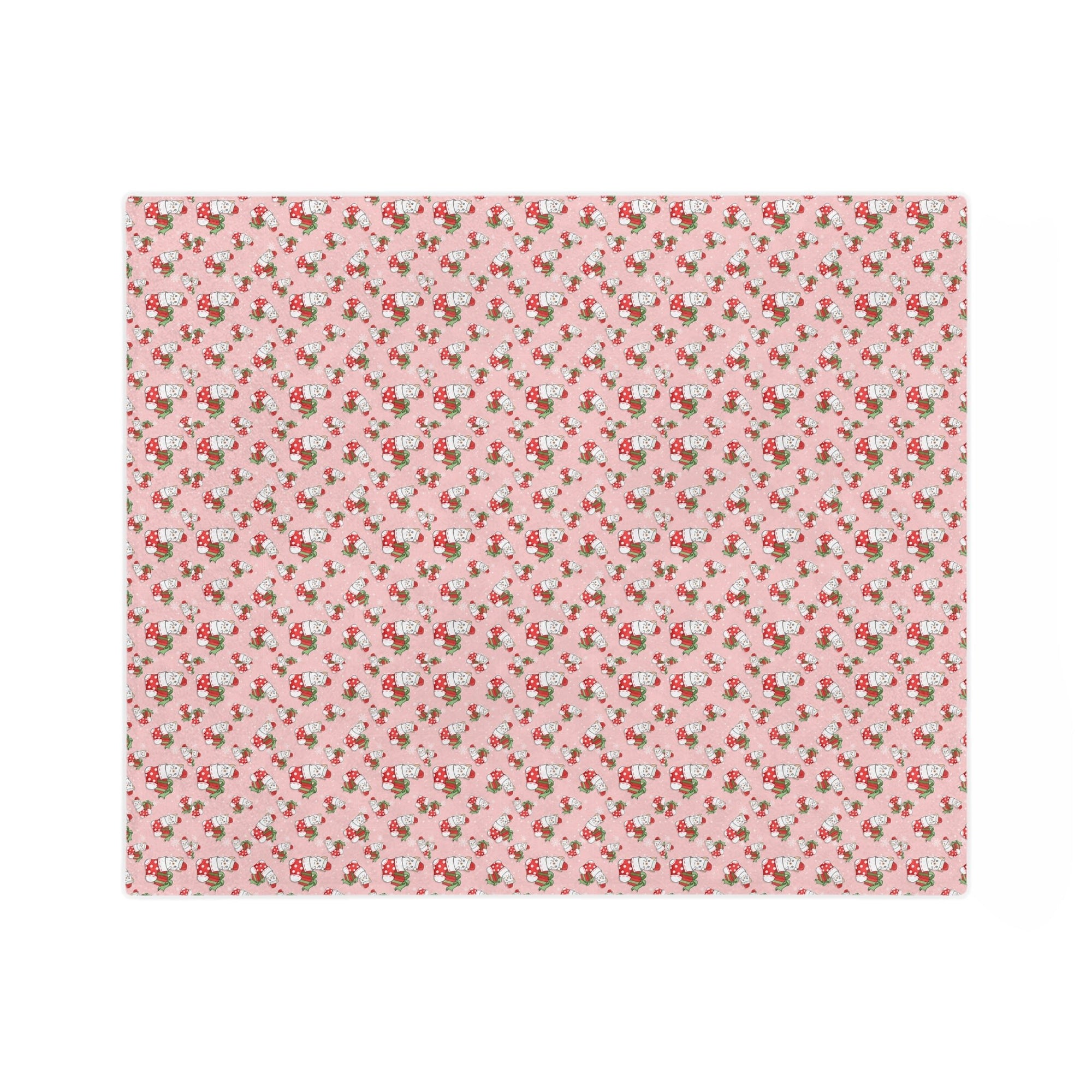 Christmas Stocking Kitty Velveteen Minky Blanket - Home Decor - Epileptic Al’s Shop