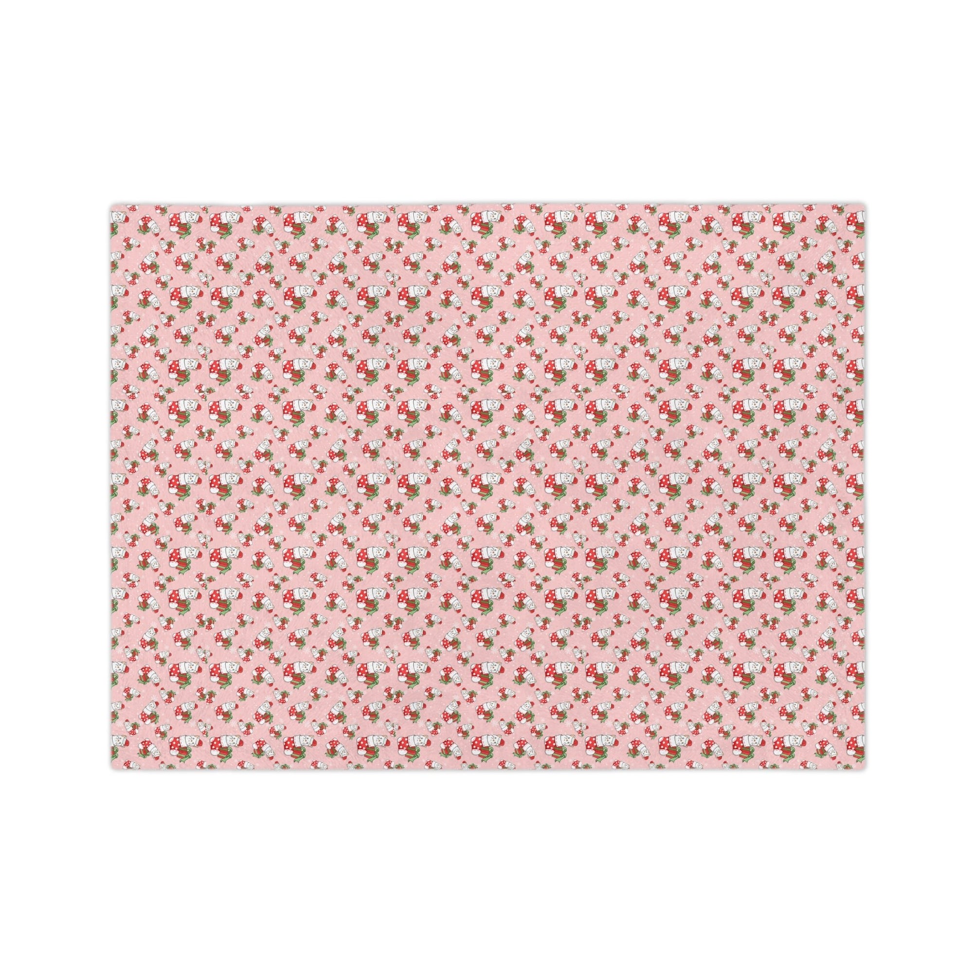 Christmas Stocking Kitty Velveteen Minky Blanket - Home Decor - Epileptic Al’s Shop