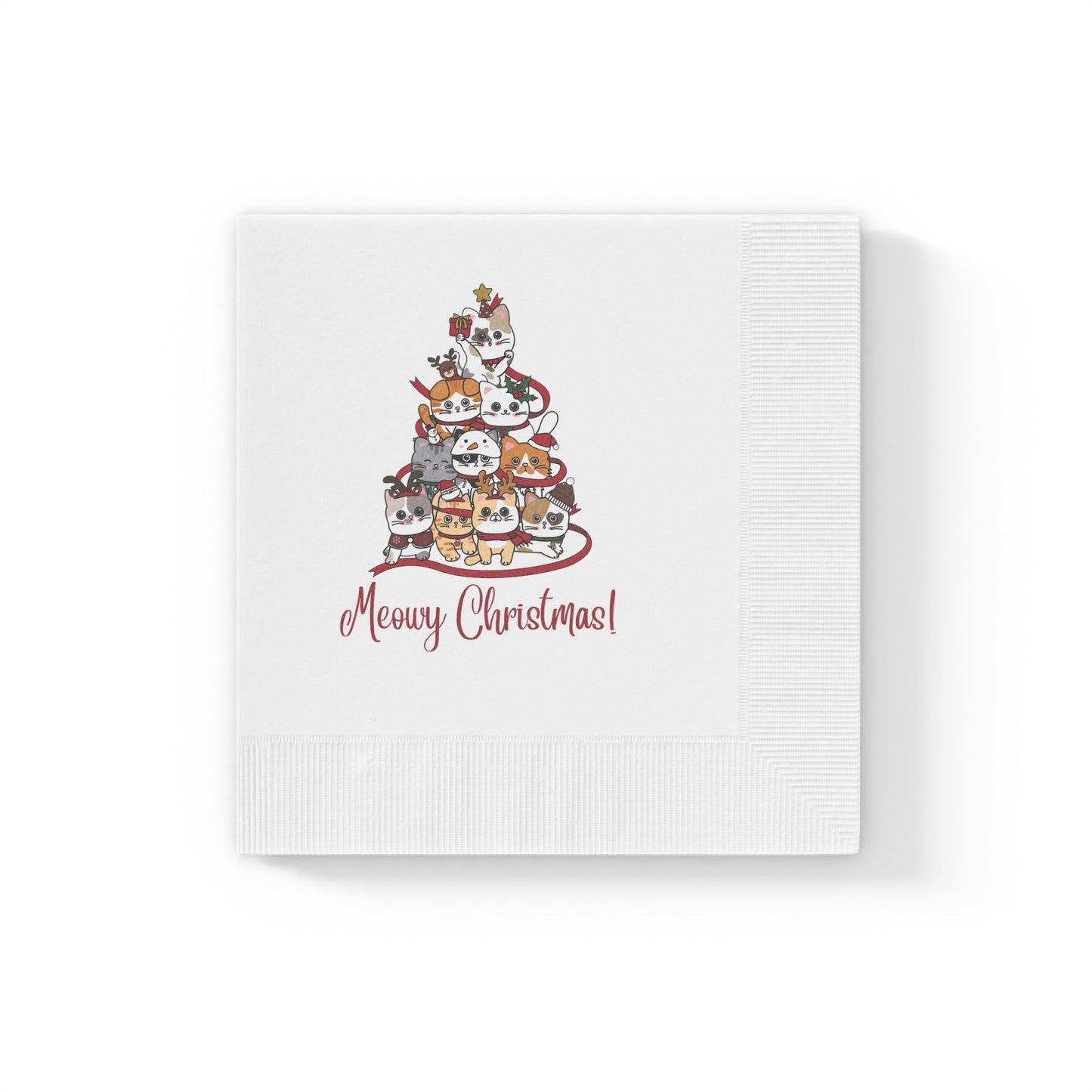 Christmas White Coined Napkins - Home Decor - Epileptic Al’s Shop