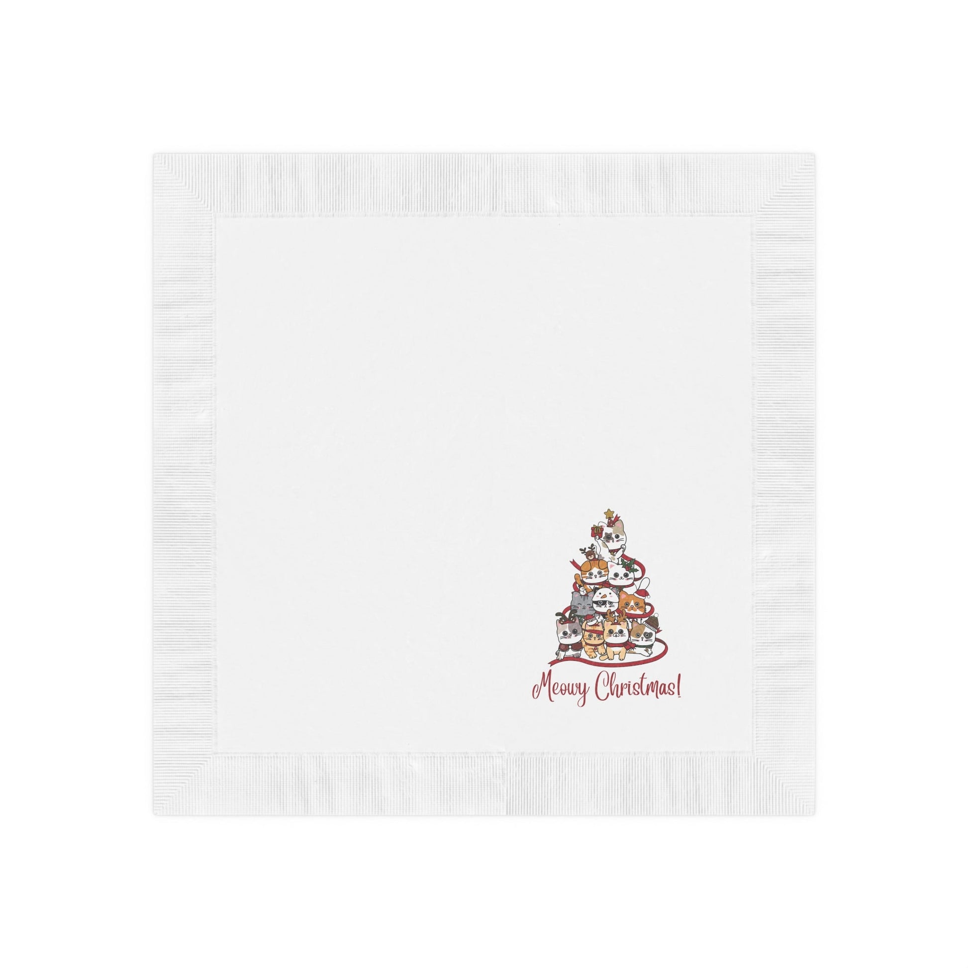 Christmas White Coined Napkins - Home Decor - Epileptic Al’s Shop