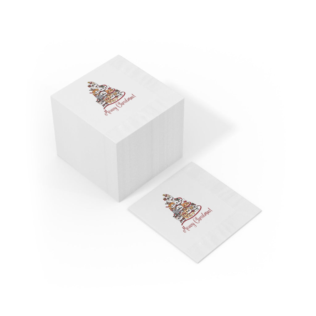 Christmas White Coined Napkins - Home Decor - Epileptic Al’s Shop