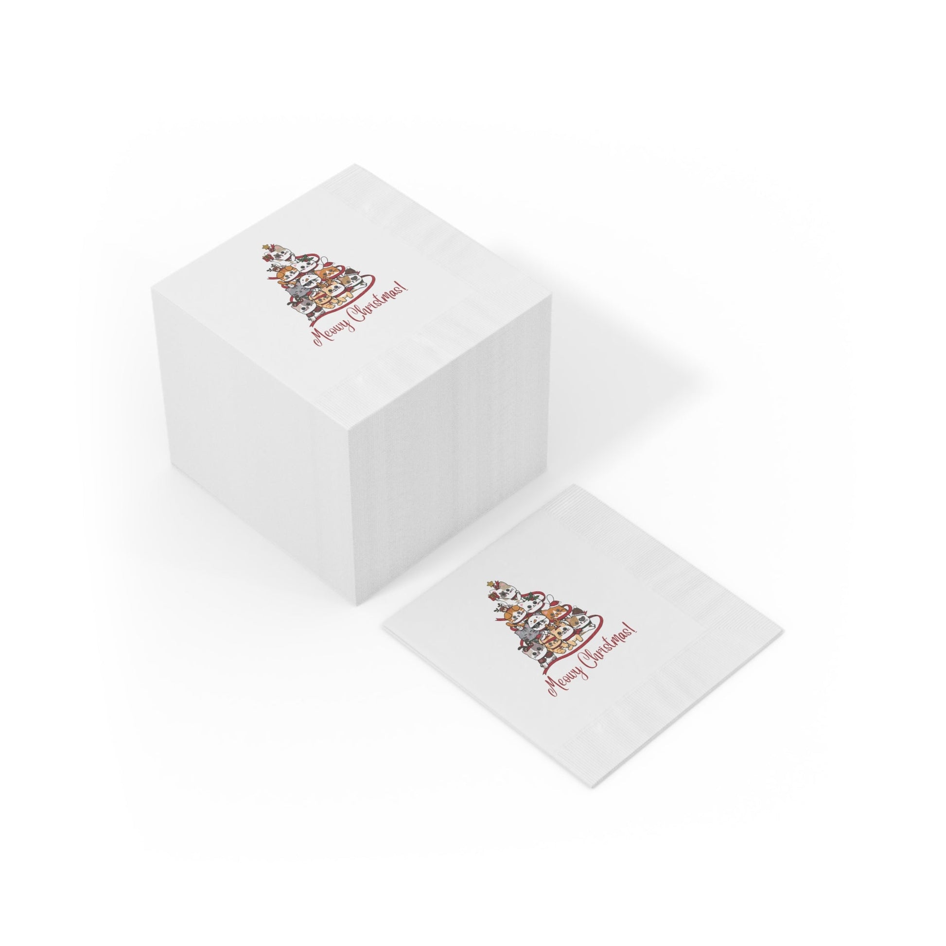 Christmas White Coined Napkins - Home Decor - Epileptic Al’s Shop