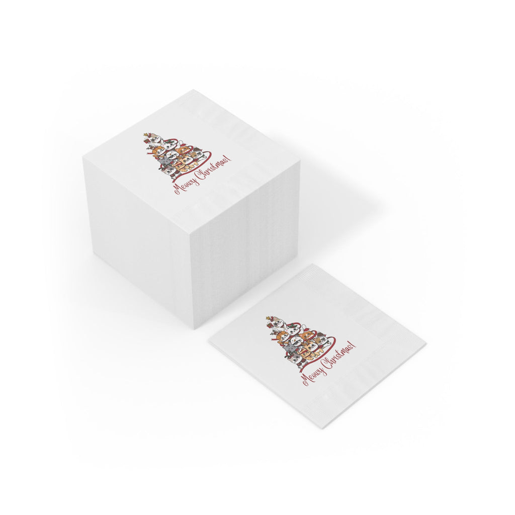 Christmas White Coined Napkins - Home Decor - Epileptic Al’s Shop