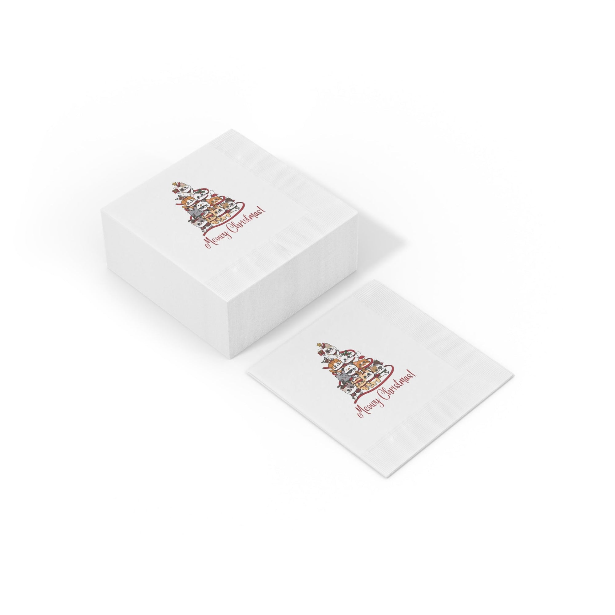 Christmas White Coined Napkins - Home Decor - Epileptic Al’s Shop