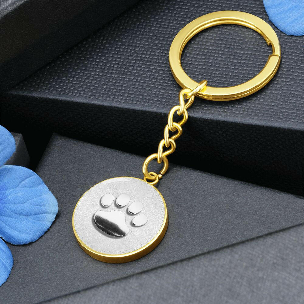 Chrome Paw Keychain - Jewelry - Epileptic Al’s Shop