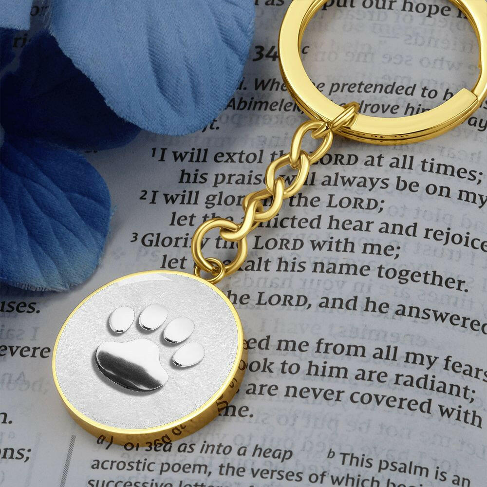Chrome Paw Keychain - Jewelry - Epileptic Al’s Shop