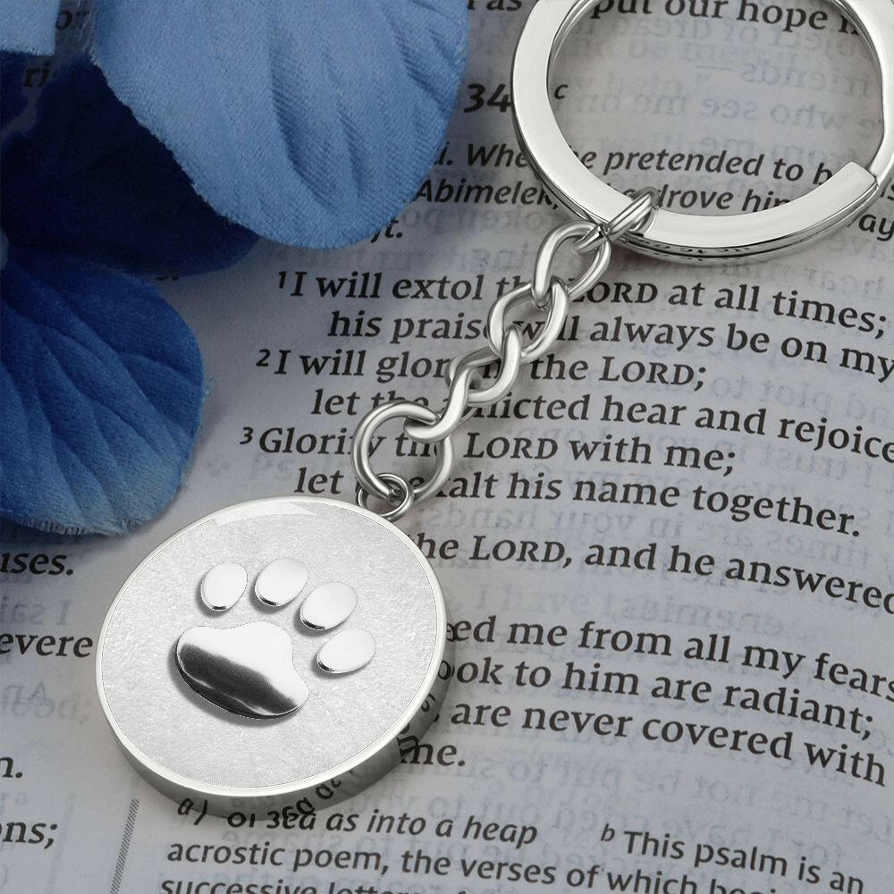 Chrome Paw Keychain - Jewelry - Epileptic Al’s Shop