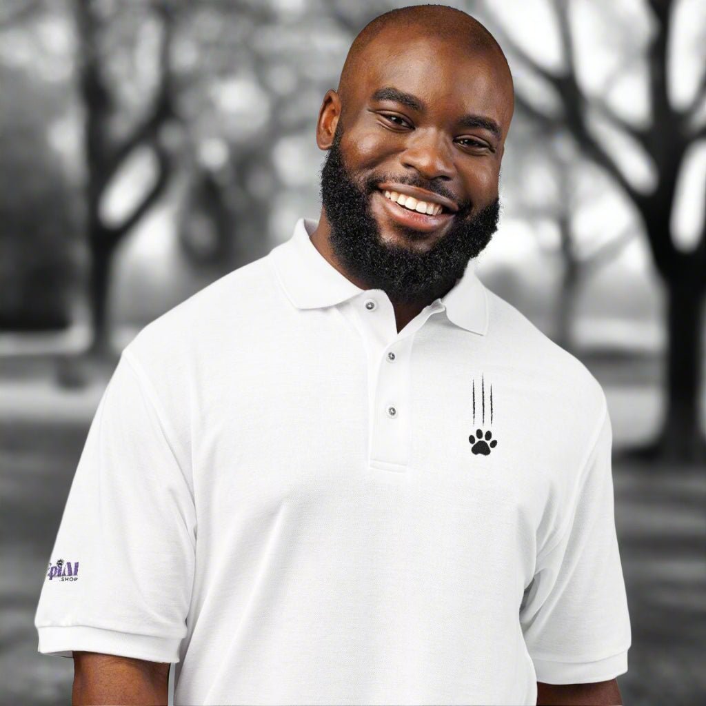 Classic Cat Clawed Embroidered Unisex Polo Shirt - Clothing, Polo Shirts - EpiAl's Shop