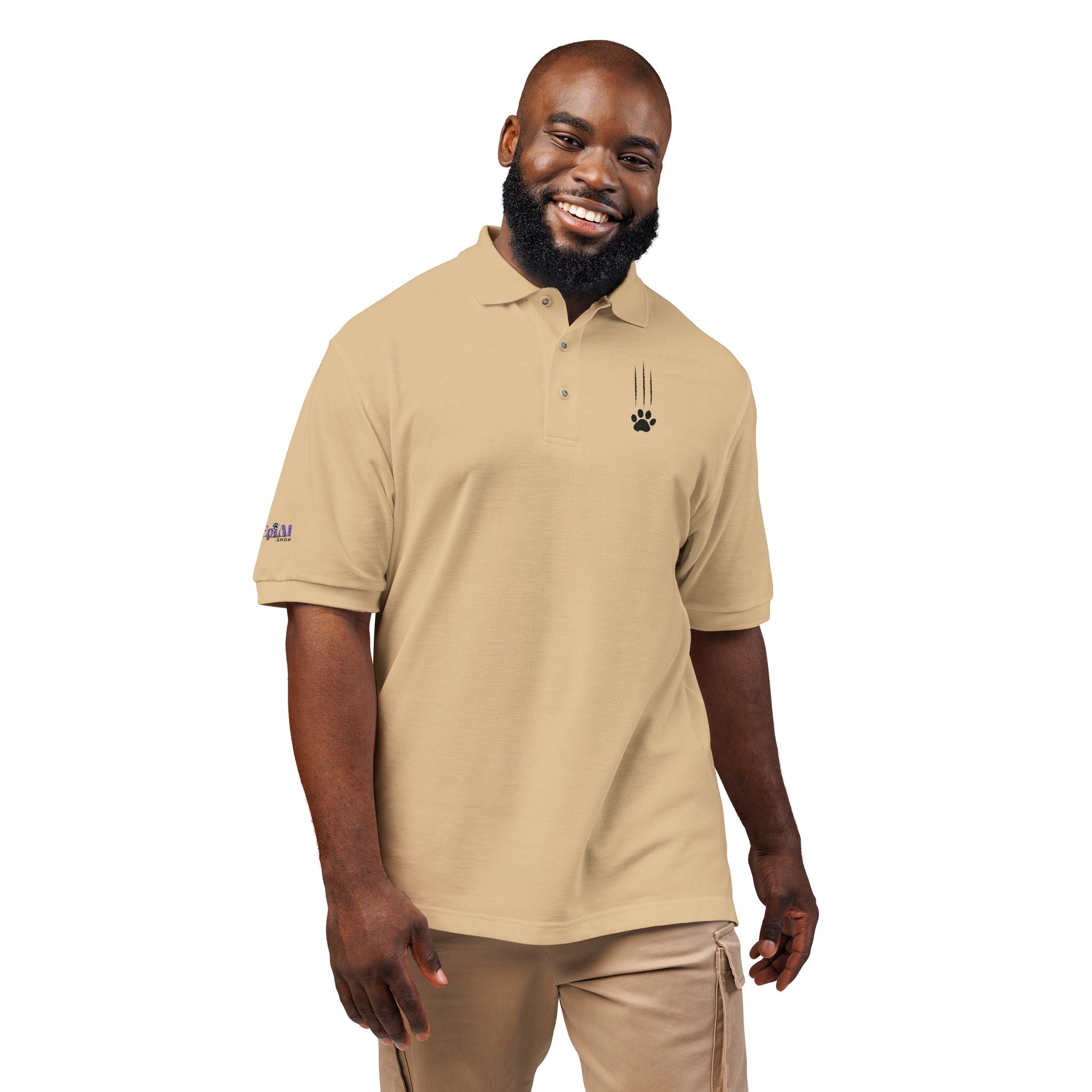 Classic Cat Clawed Embroidered Unisex Polo Shirt - Clothing, Polo Shirts - EpiAl's Shop