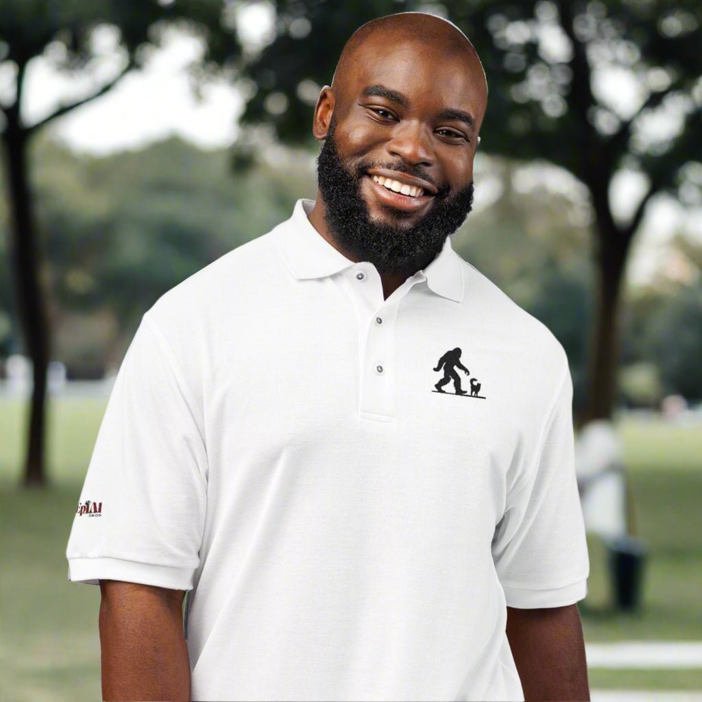 Classic Sasquatch's Cat Embroidered Unisex Polo Shirt - Clothing, Polo Shirts - EpiAl's Shop