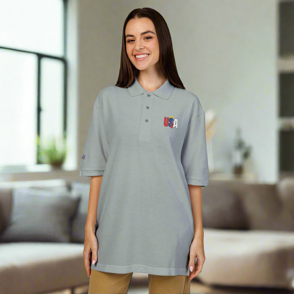 Classic Trump USA Embroidered Unisex Polo Shirt - Clothing, Polo Shirts - EpiAl's Shop