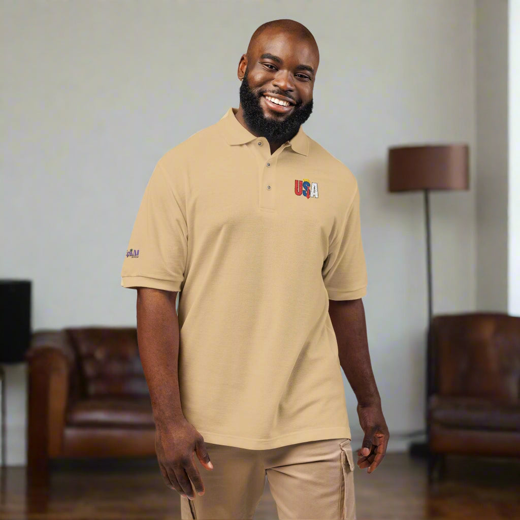 Classic Trump USA Embroidered Unisex Polo Shirt - Clothing, Polo Shirts - EpiAl's Shop
