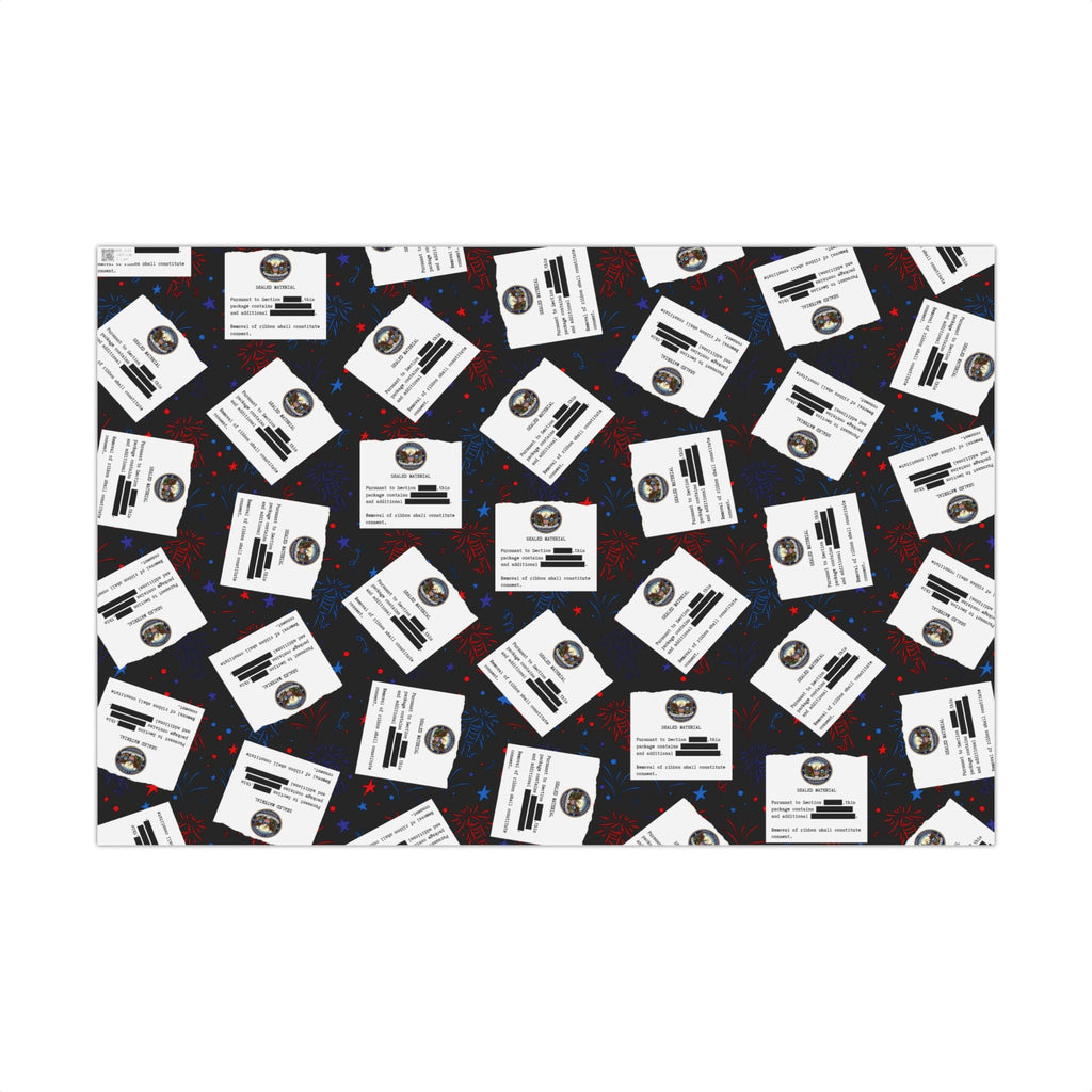 Classified Celebration Gift Wrap – Patriotic Parody Fireworks Wrapping Paper - Gift Wrap, Paper - EpiAl's Shop