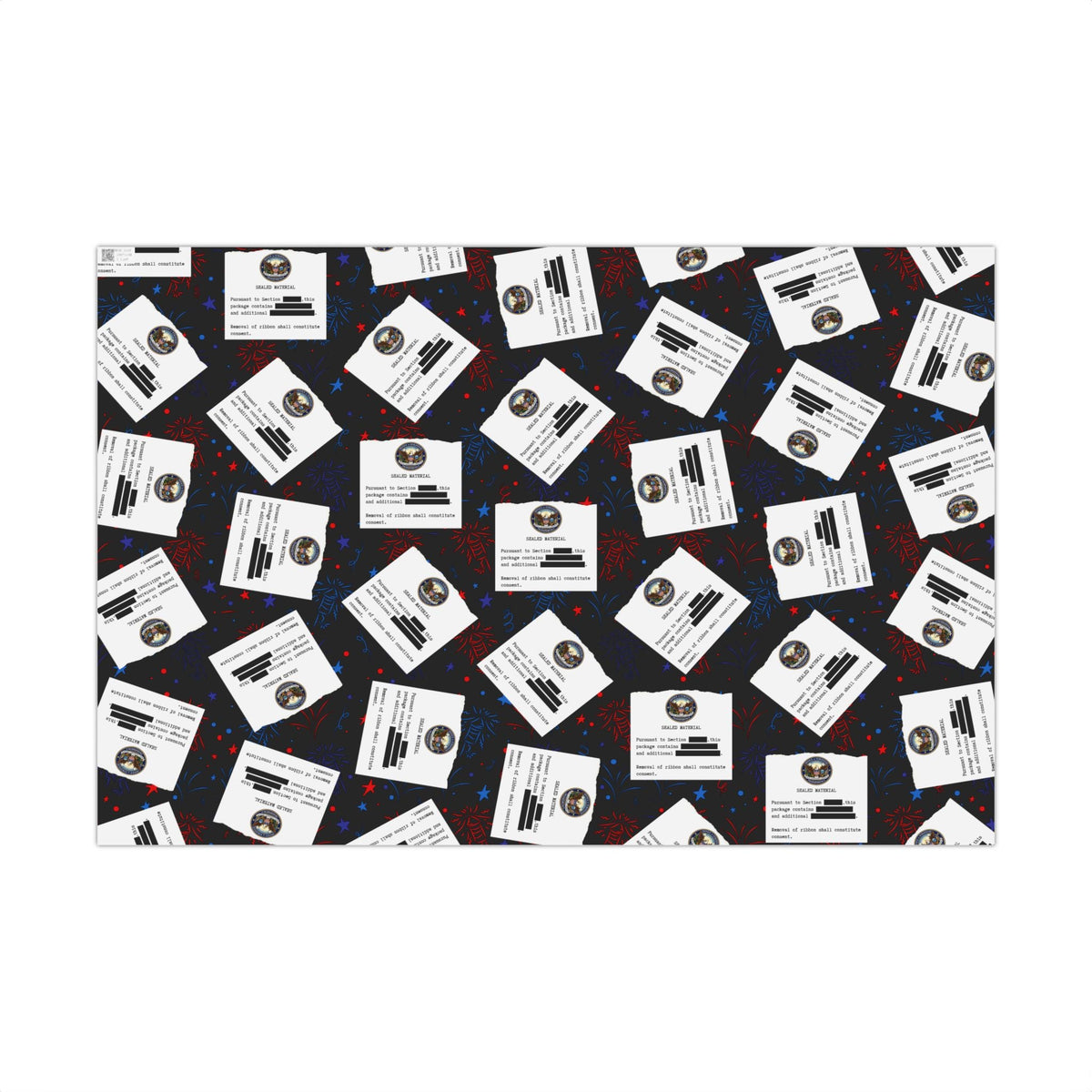 Classified Celebration Gift Wrap – Patriotic Parody Fireworks Wrapping Paper - Gift Wrap, Paper - EpiAl's Shop