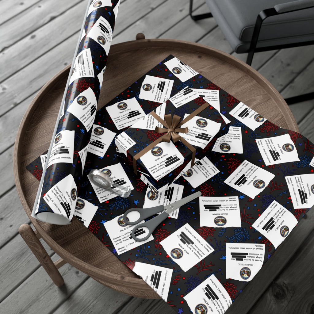 Classified Celebration Gift Wrap – Patriotic Parody Fireworks Wrapping Paper - Gift Wrap, Paper - EpiAl's Shop