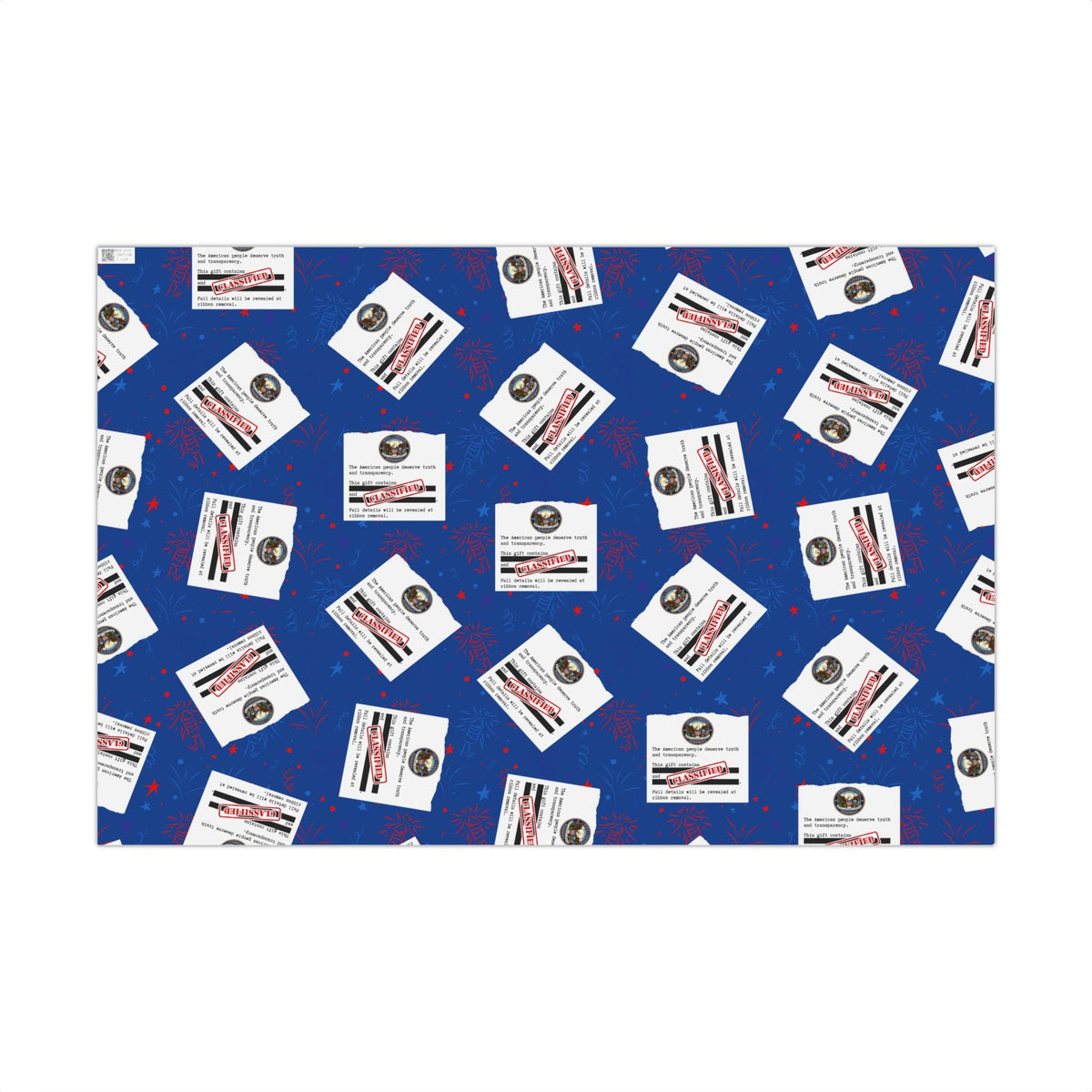Classified Documents All-Occasion Gift Wrap – Redacted Files Political Satire Wrapping Paper - Gift Wrap, Paper - EpiAl's Shop