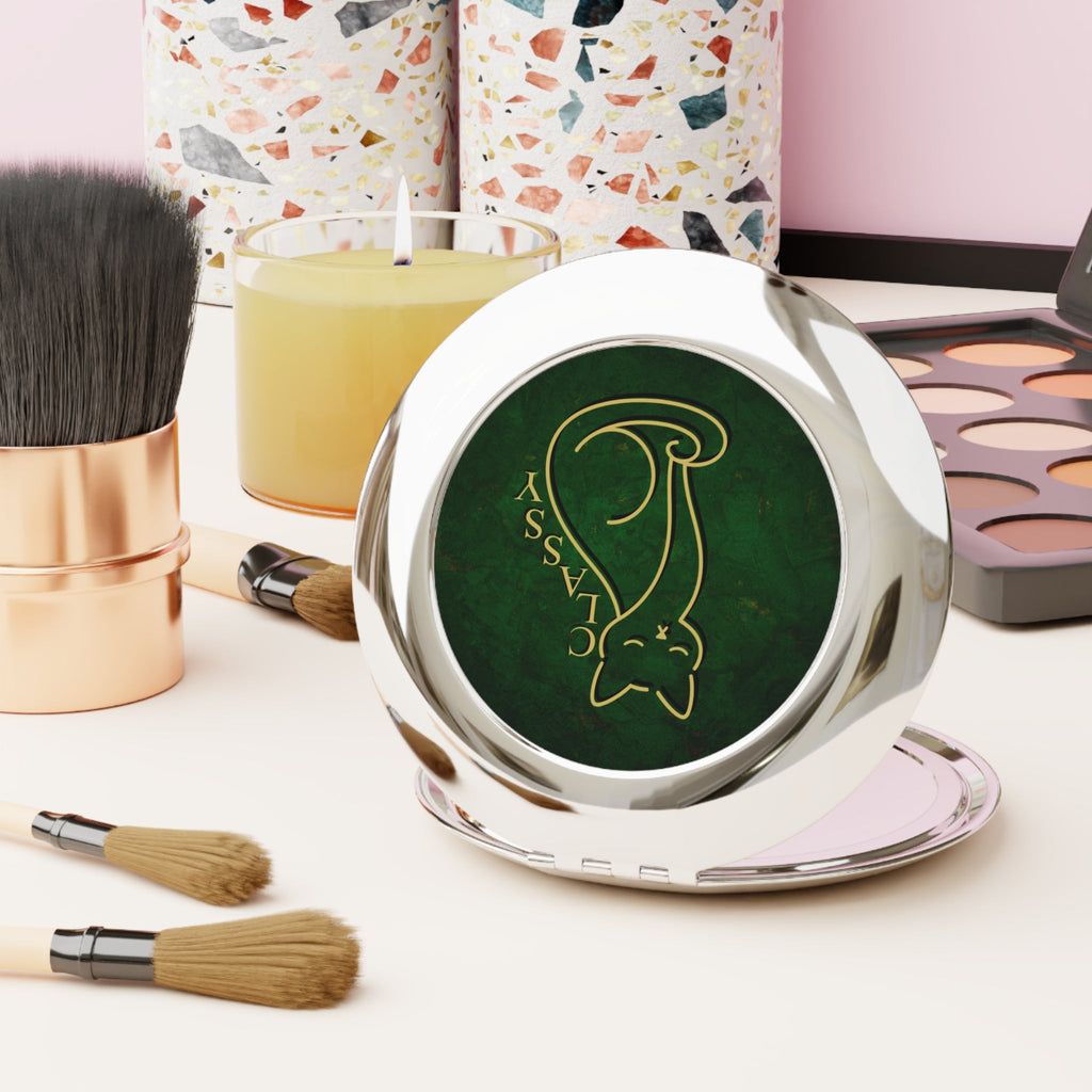 Classy Cat One-Line Compact Mirror - Beauty Accessories, Mirror - EpiAl's Shop