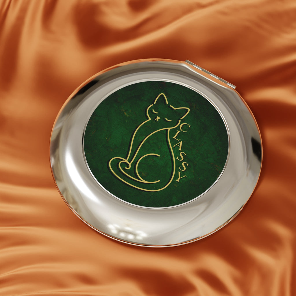 Classy Cat One-Line Compact Mirror - Beauty Accessories, Mirror - EpiAl's Shop