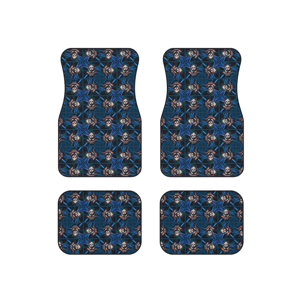 Clown Cat Design Car Mats - Set of 4 Heavy - Duty Floor Protectors - Accessories, Auto, Spare Tire Covers - EpiAl's Shop