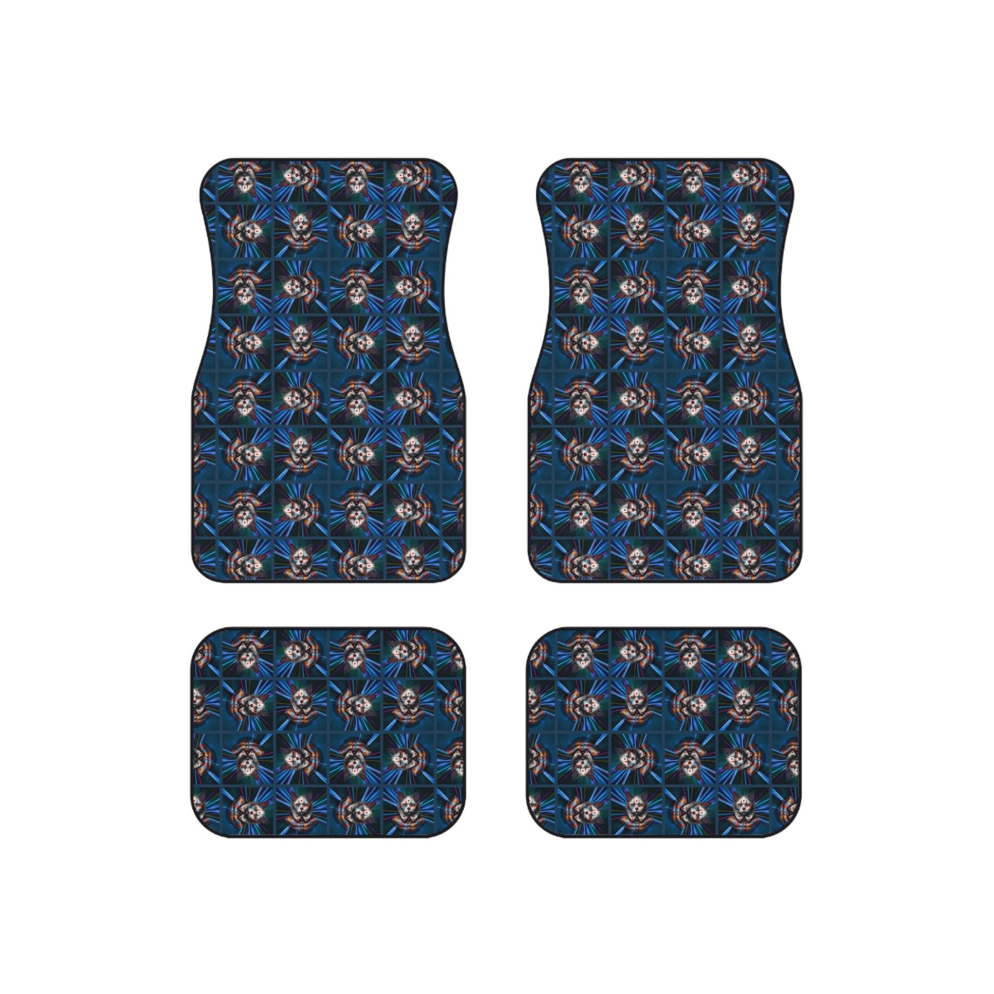Clown Cat Design Car Mats - Set of 4 Heavy - Duty Floor Protectors - Accessories, Auto, Spare Tire Covers - EpiAl's Shop