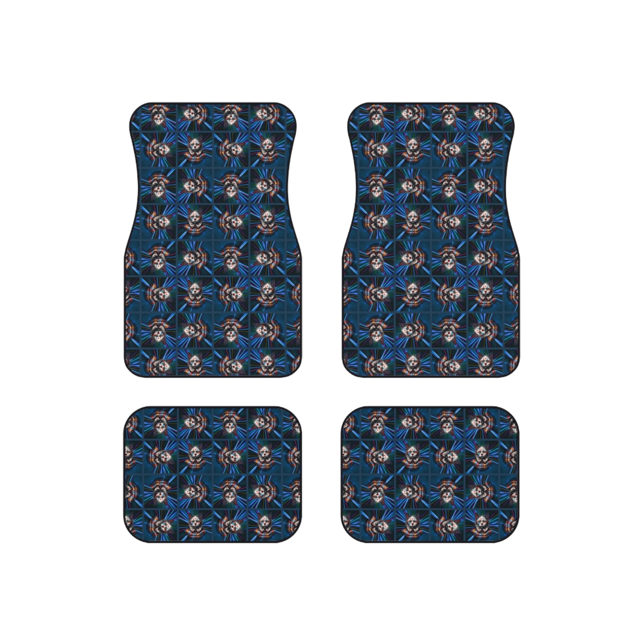 Clown Cat Design Car Mats - Set of 4 Heavy - Duty Floor Protectors - Accessories, Auto, Spare Tire Covers - EpiAl's Shop