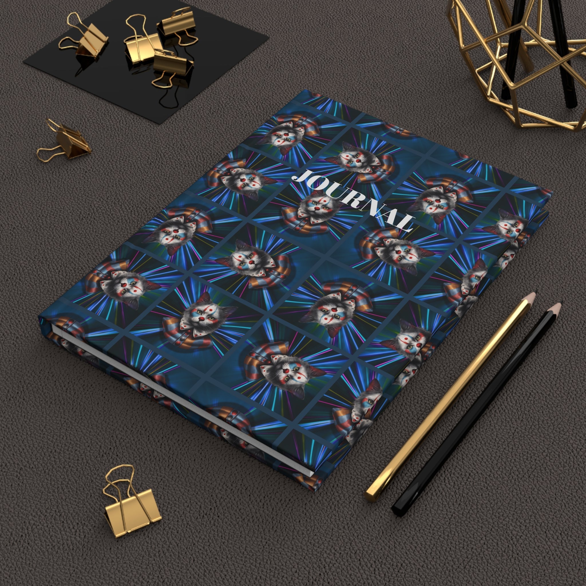 Clown Cat Hardcover Journal - Paper Products, Journals - EpiAl's Shop