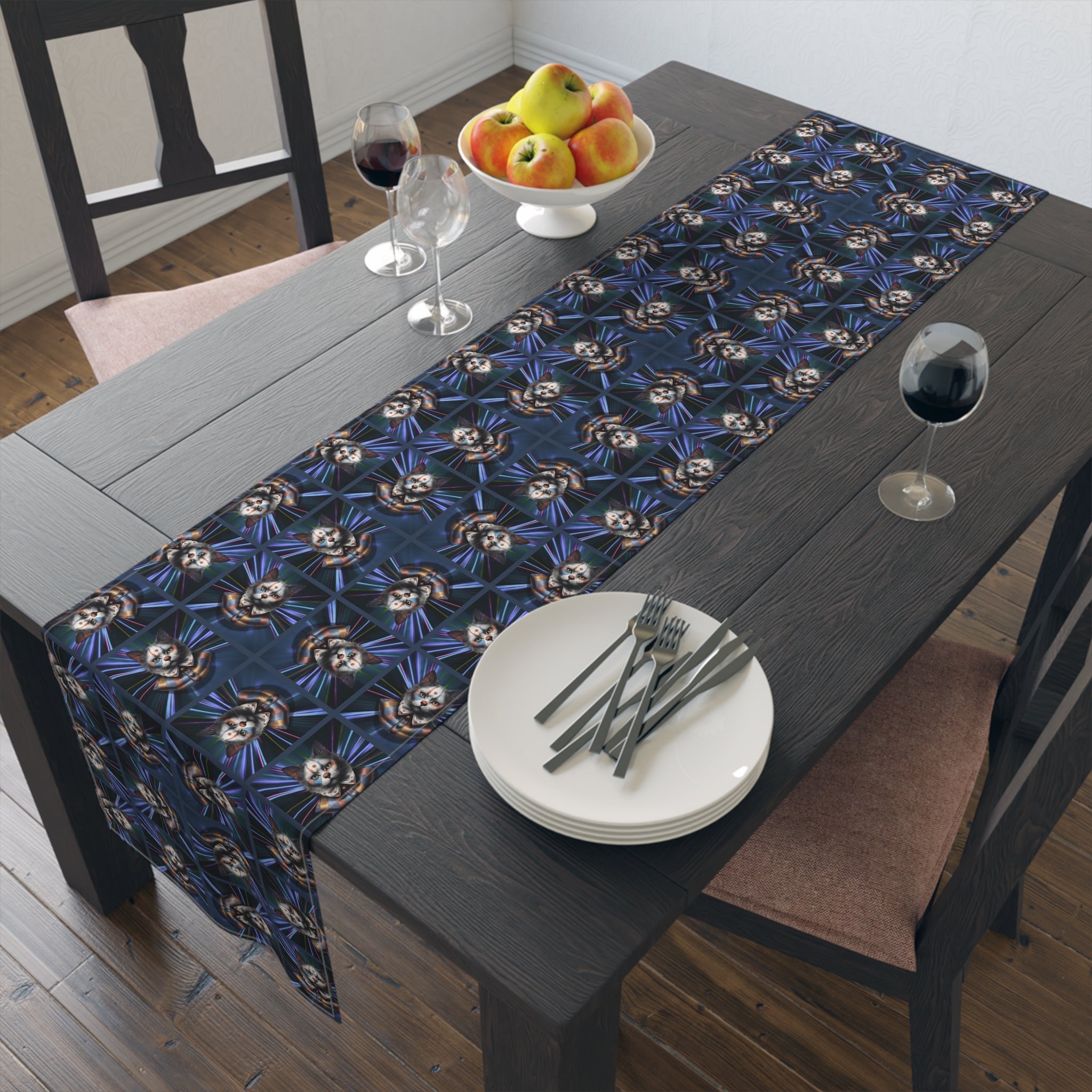 Clown Cat Novelty Table Runner - Decor, Dining, Table Decor - EpiAl's Shop