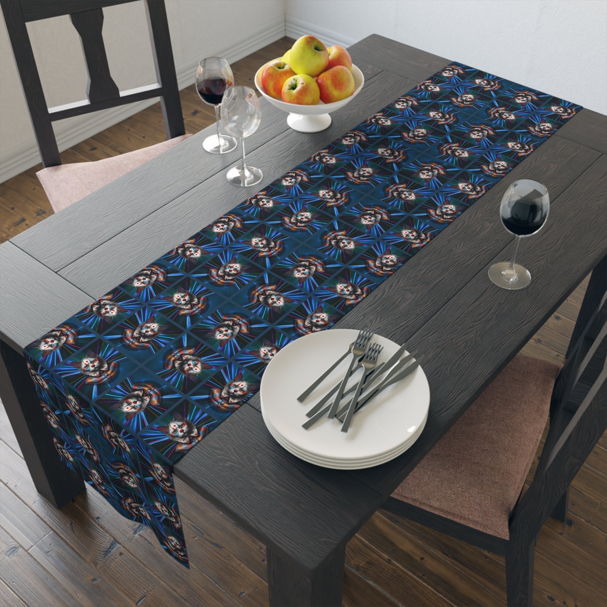 Clown Cat Novelty Table Runner - Decor, Dining, Table Decor - EpiAl's Shop