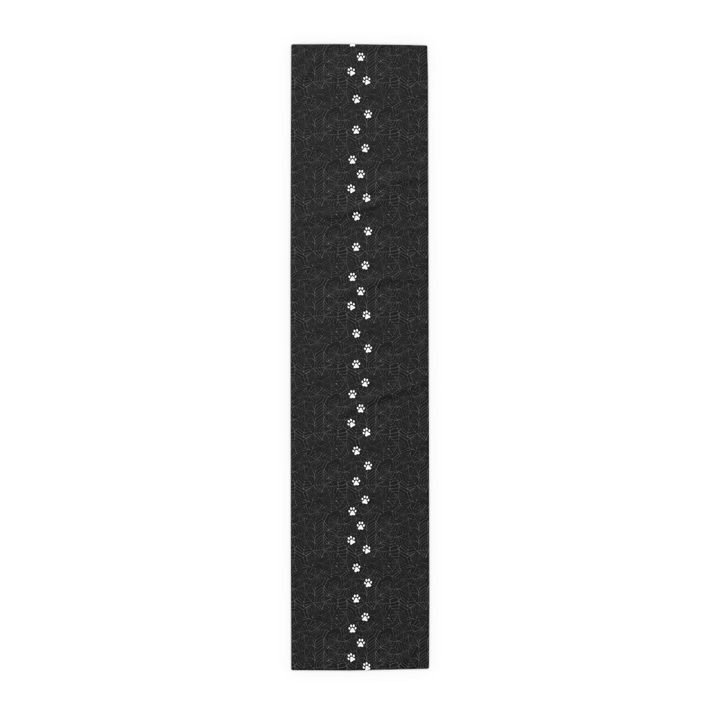 Cobweb Kitty Paws Table Runner (Cotton, Poly) - Home Decor - Epileptic Al’s Shop