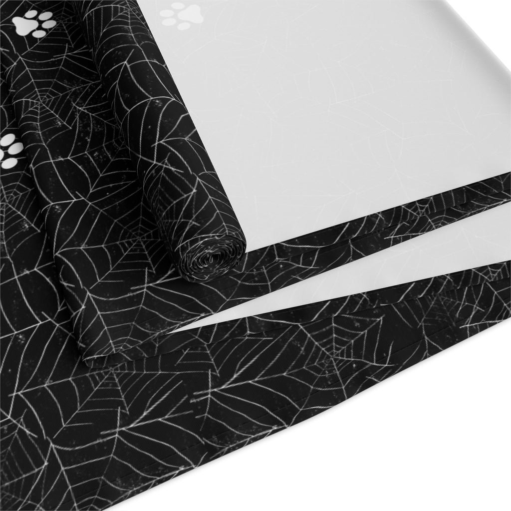 Cobweb Kitty Paws Table Runner (Cotton, Poly) - Home Decor - Epileptic Al’s Shop