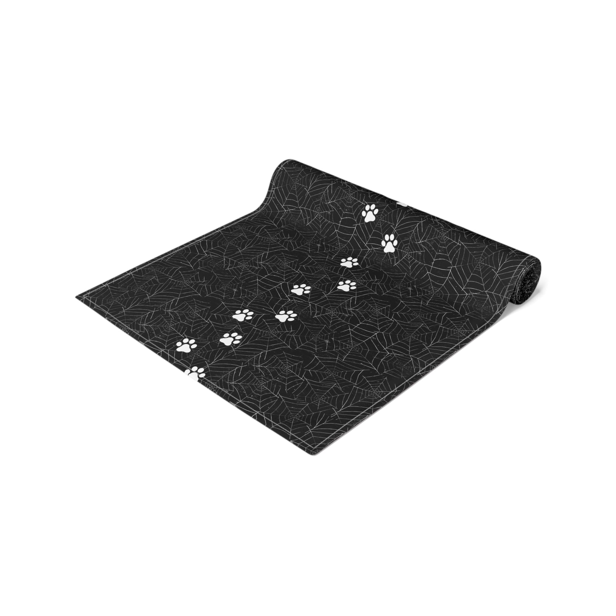 Cobweb Kitty Paws Table Runner (Cotton, Poly) - Home Decor - Epileptic Al’s Shop