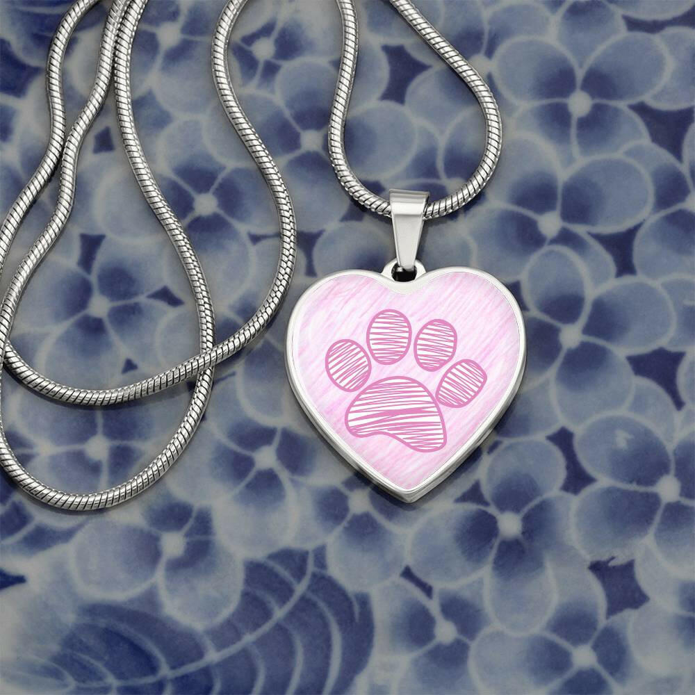 Colored Pencil Paw Necklace - Jewelry - Epileptic Al’s Shop