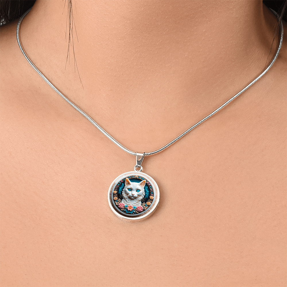Colorful Cat Cameo Necklace - Jewelry, Necklaces - EpiAl's Shop
